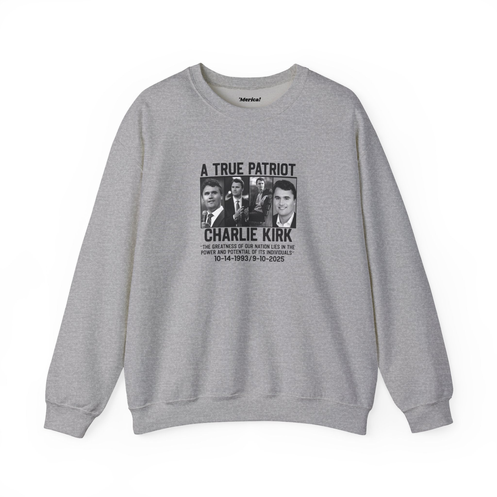 Charlie Kirk Tribute Sweatshirt