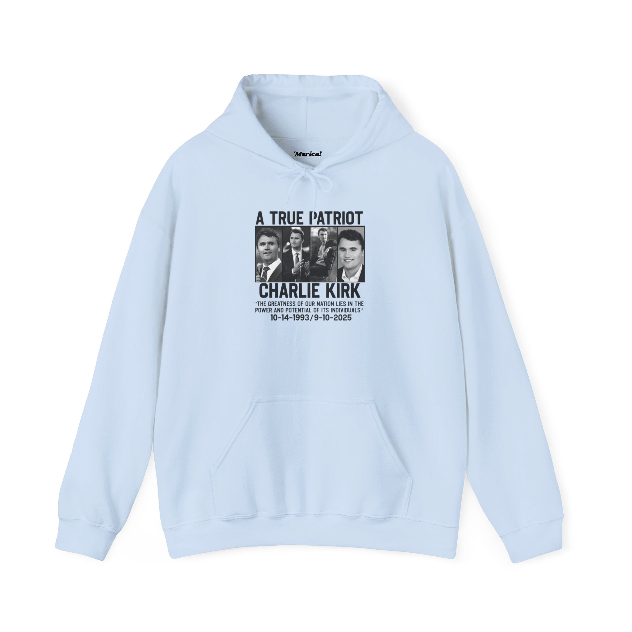 Charlie Kirk Tribute Hoodie Printify