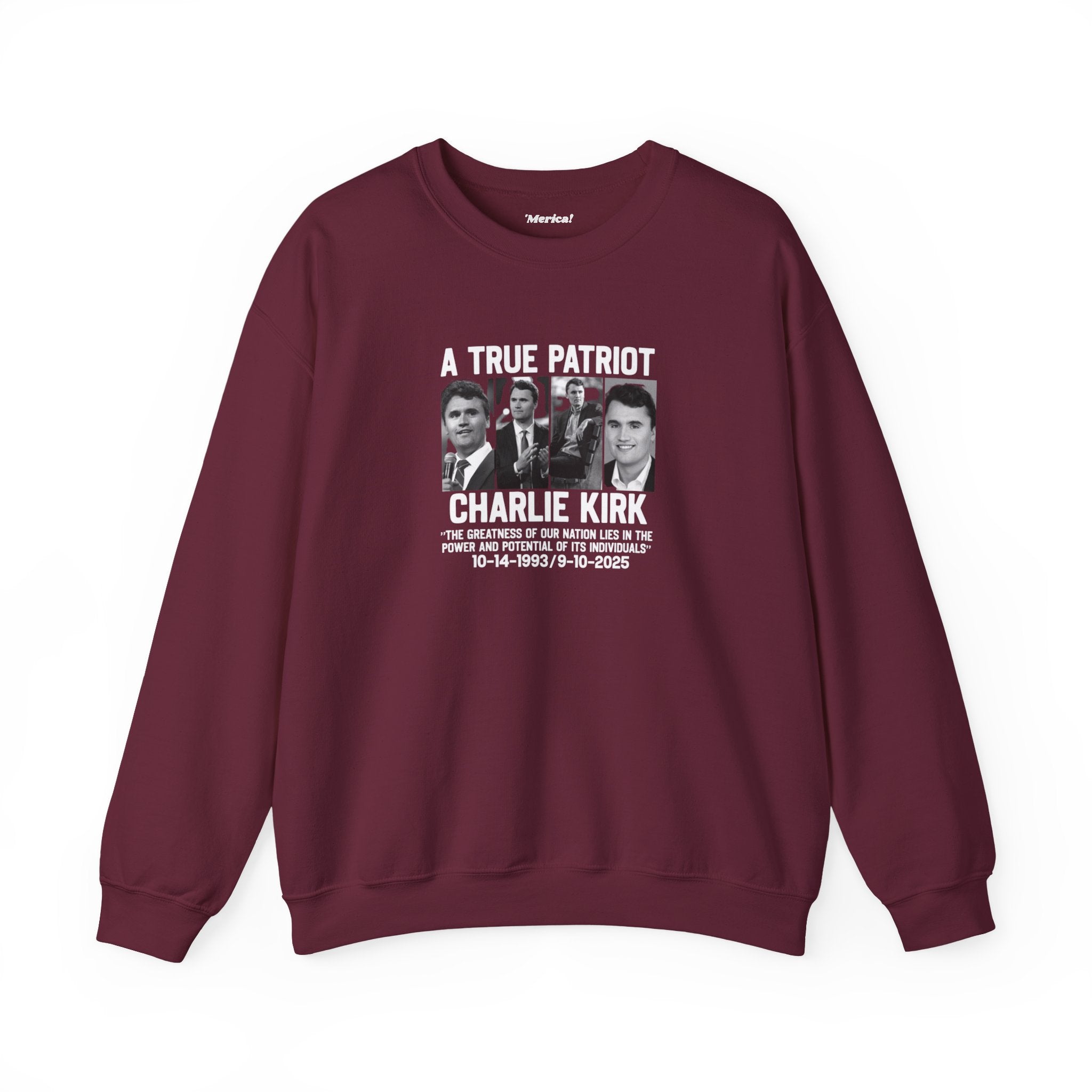 Charlie Kirk Tribute Sweatshirt