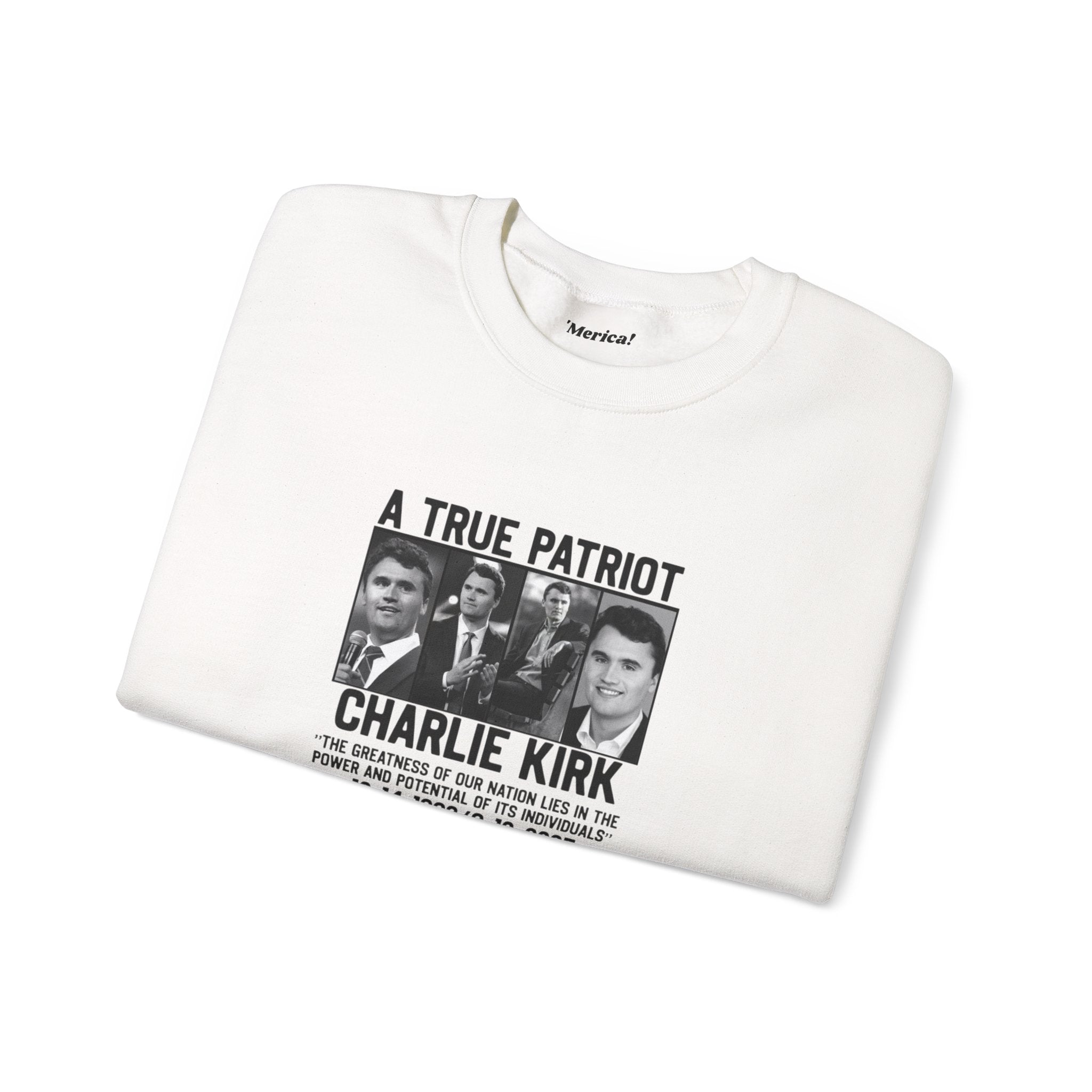 Charlie Kirk Tribute Sweatshirt