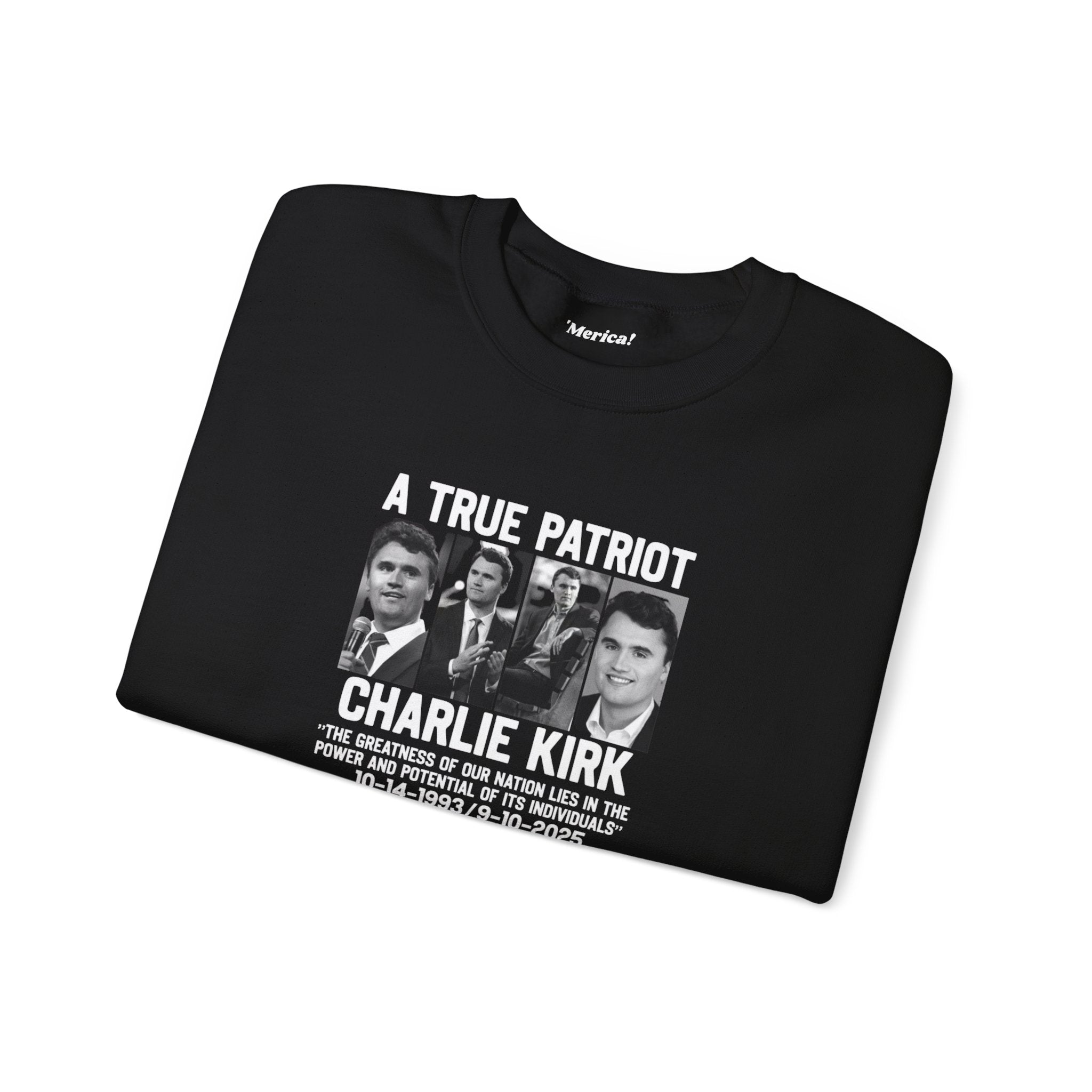 Charlie Kirk Tribute Sweatshirt