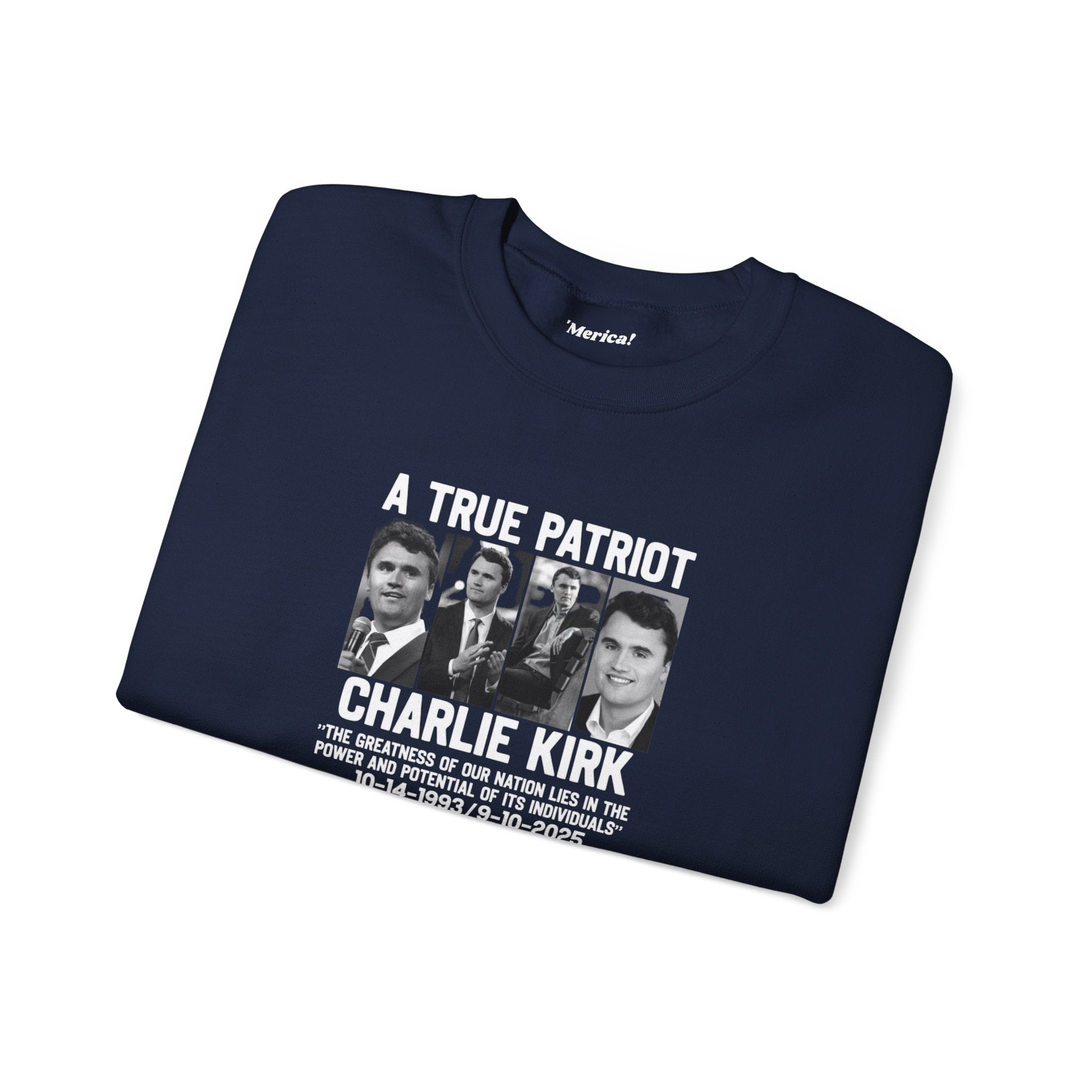 Charlie Kirk Tribute Sweatshirt