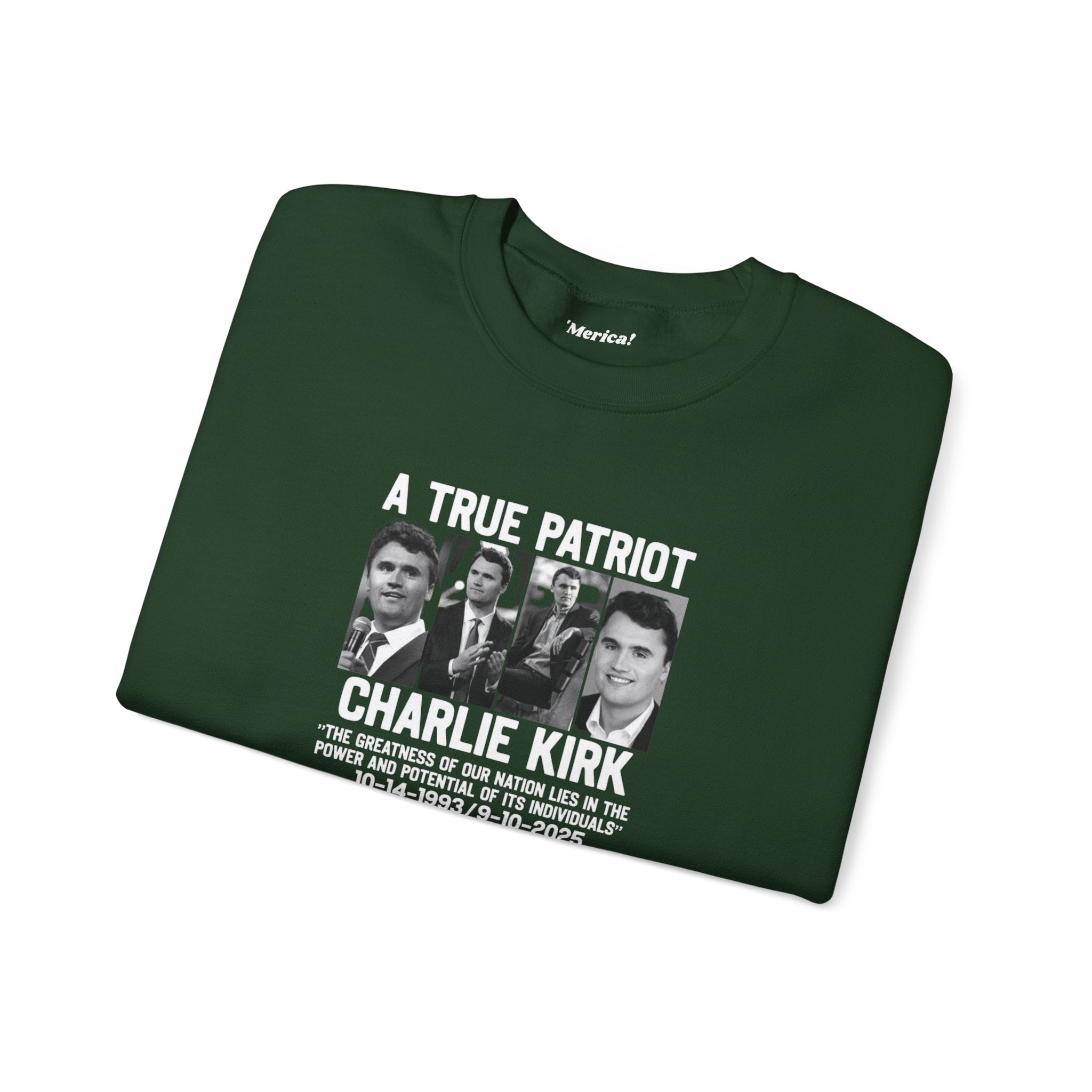Charlie Kirk Tribute Sweatshirt