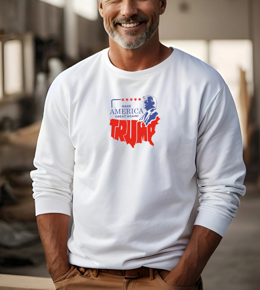 Patriotic Trump Sweatshirt Printify