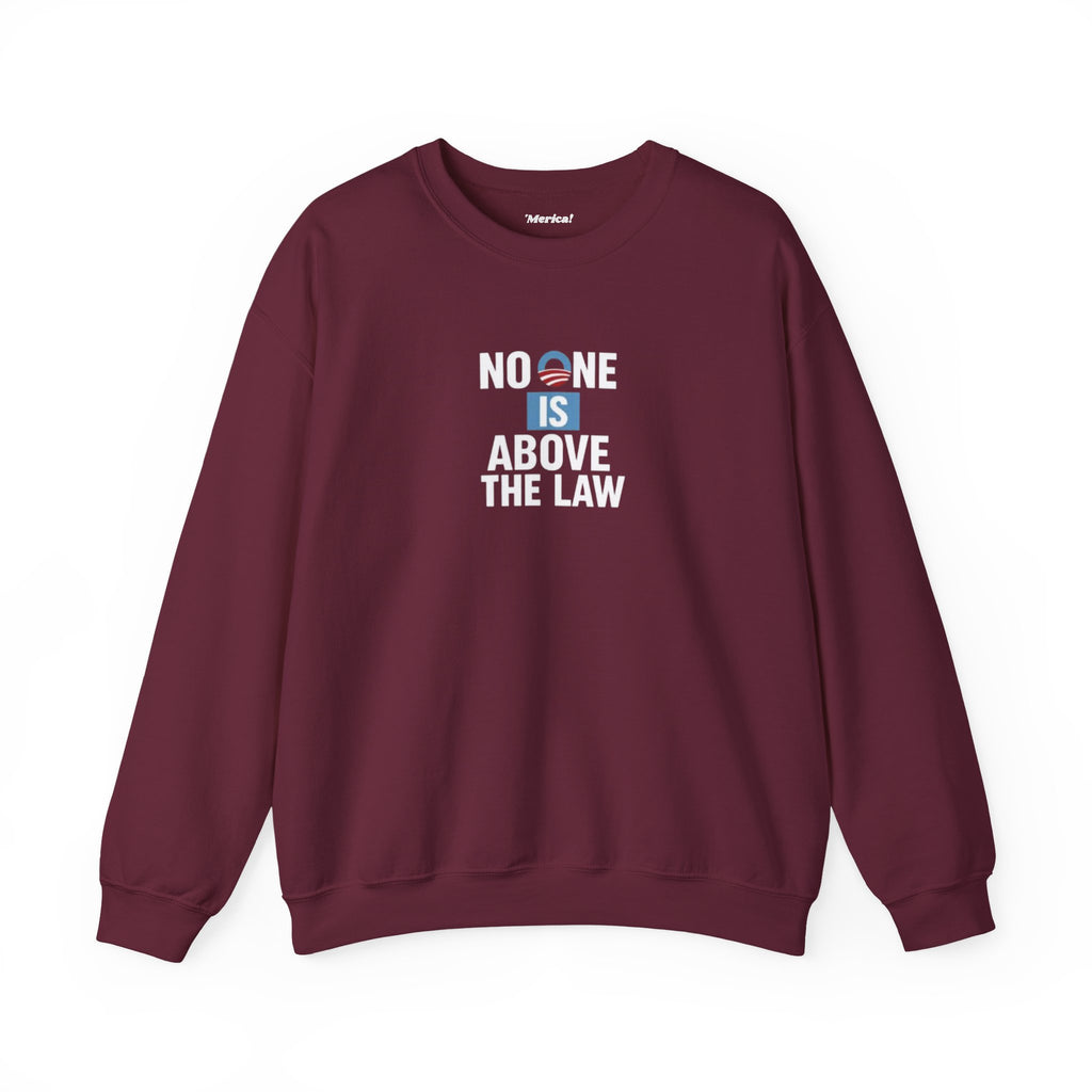 No One is Above the Law Sweatshirt