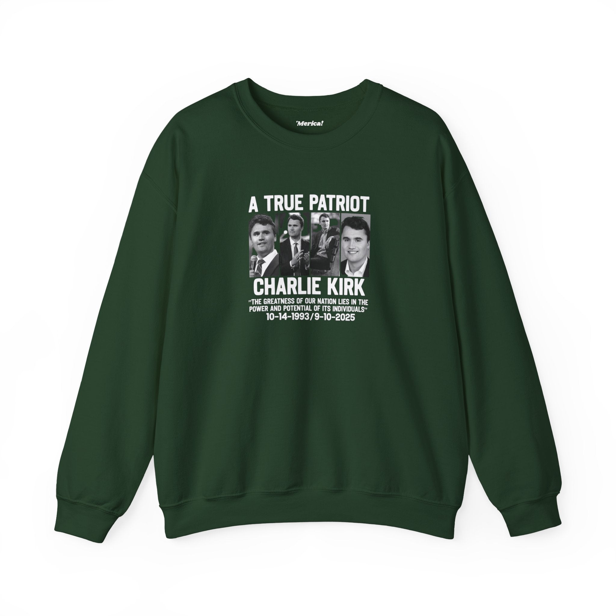 Charlie Kirk Tribute Sweatshirt
