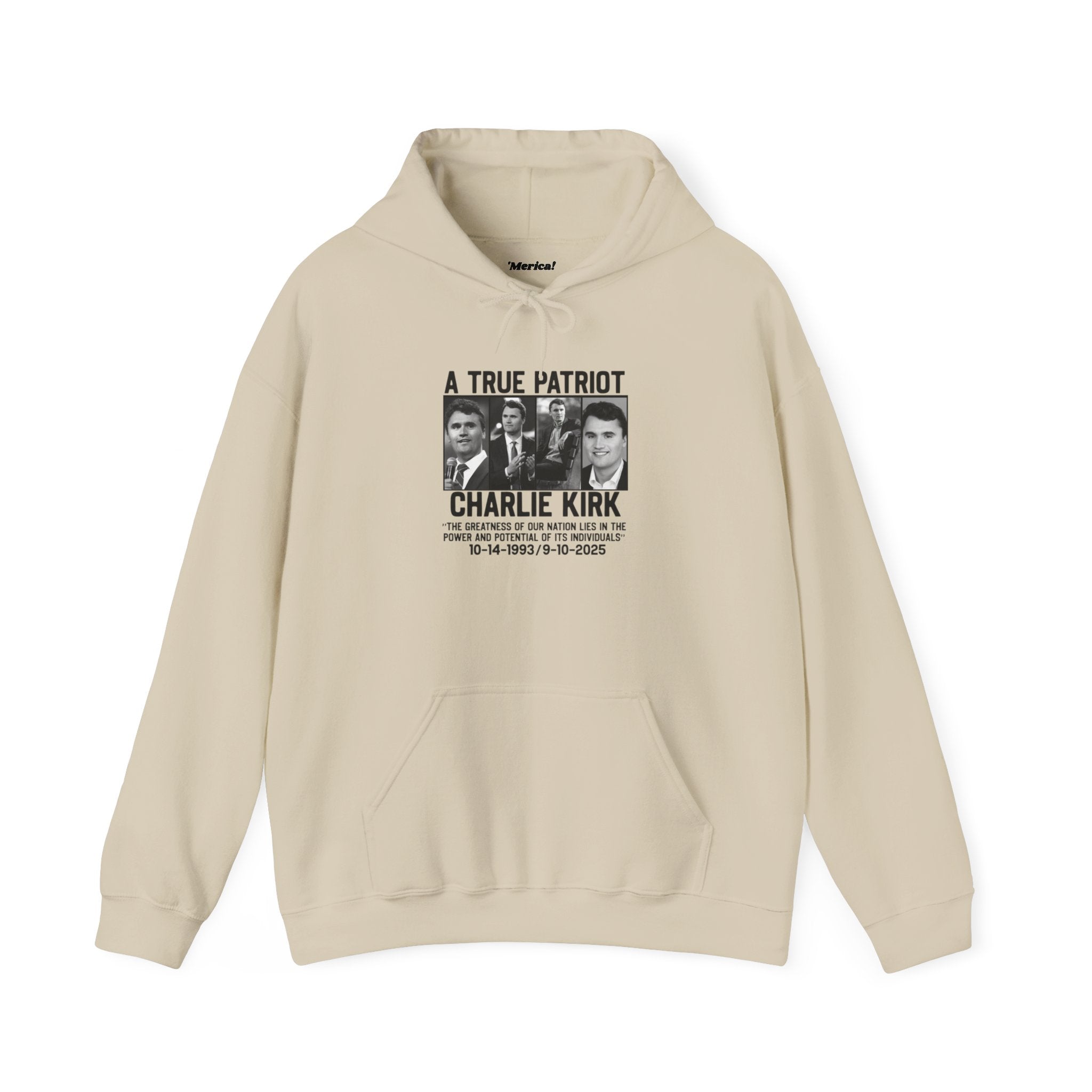Charlie Kirk Tribute Hoodie Printify