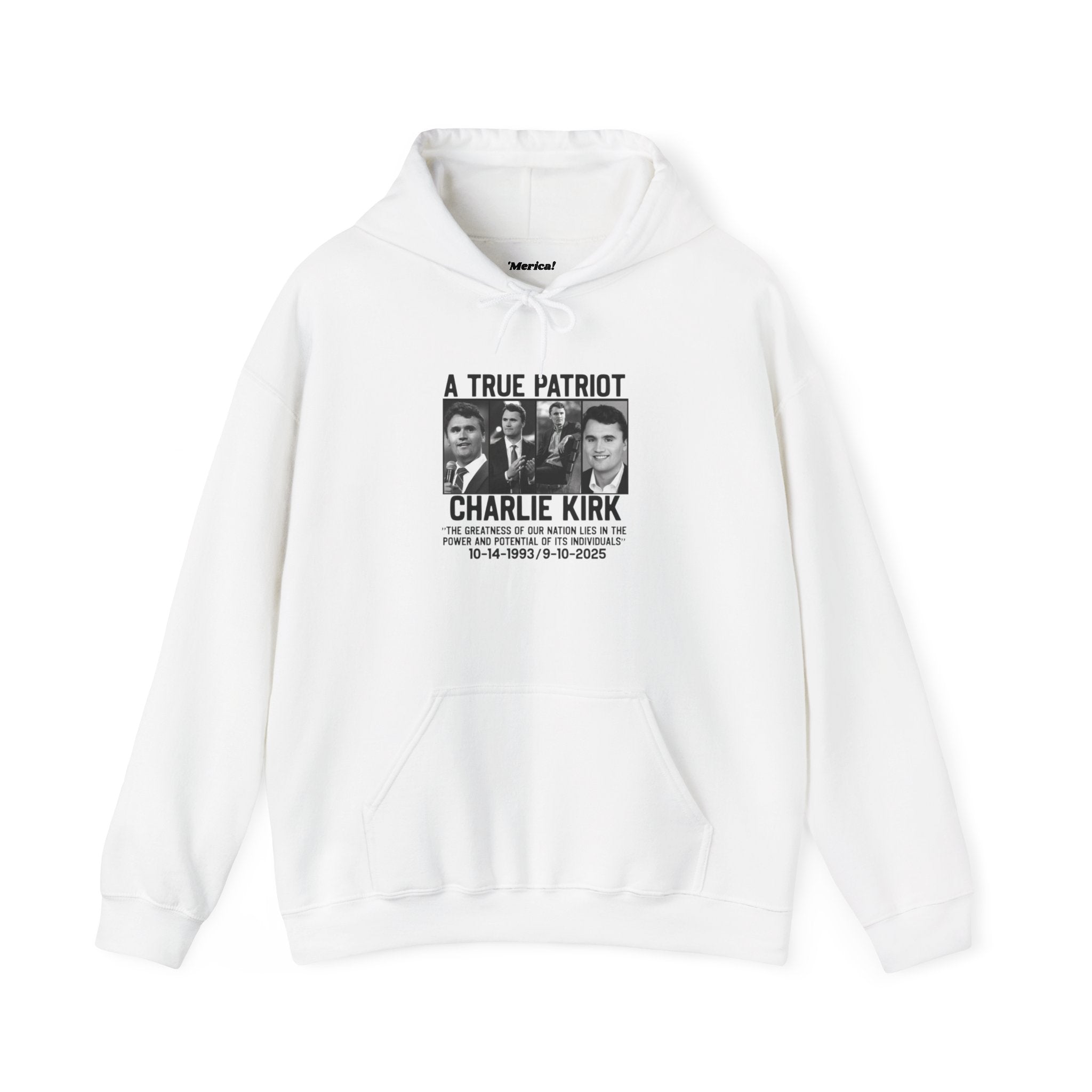 Charlie Kirk Tribute Hoodie Printify