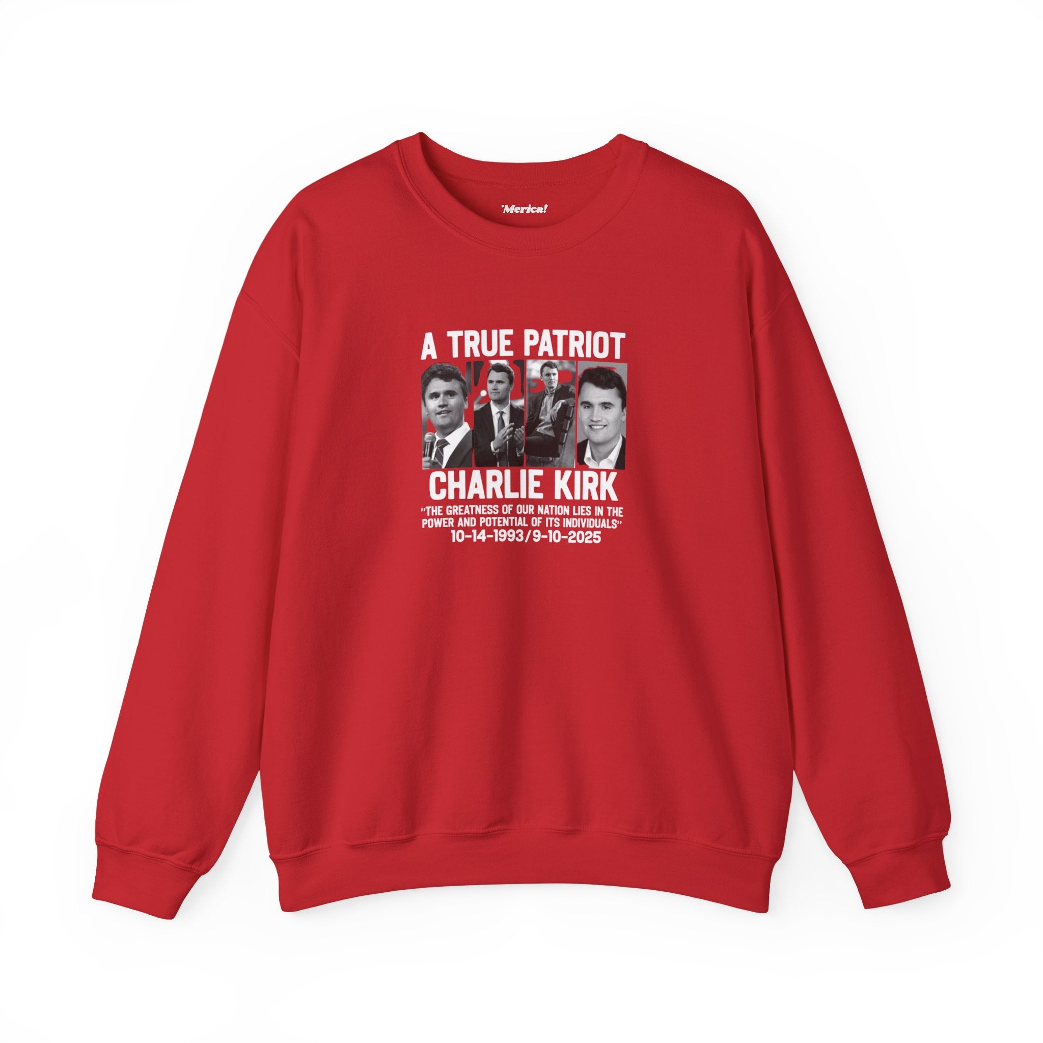 Charlie Kirk Tribute Sweatshirt