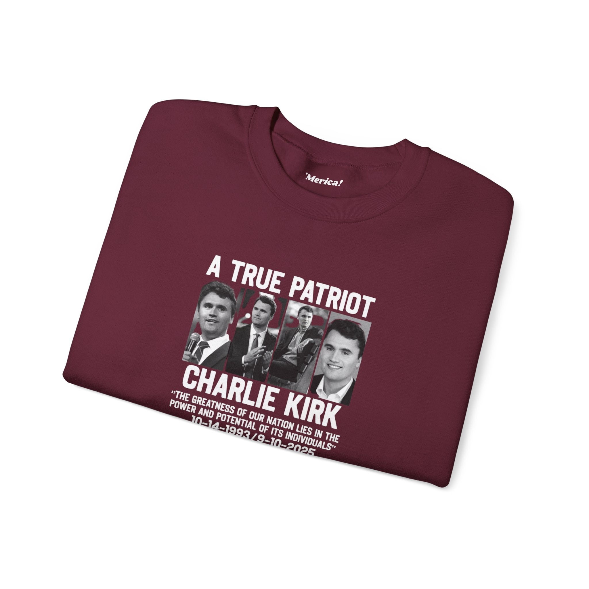 Charlie Kirk Tribute Sweatshirt