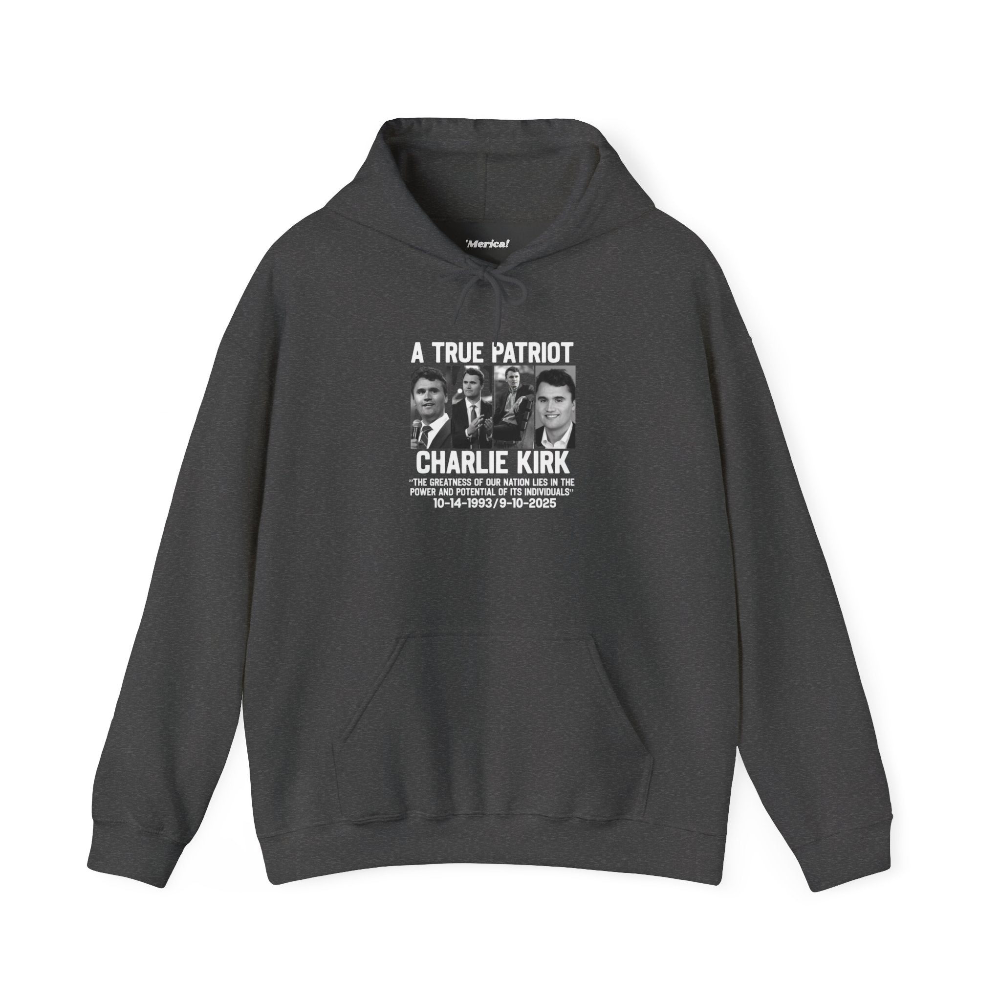 Charlie Kirk Tribute Hoodie Printify